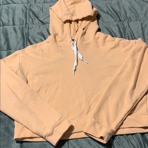Orange cropped sweatshirt
